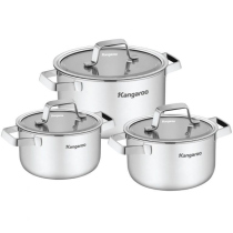 Bộ nồi Inox cao cấp Kangaroo KG304IP1